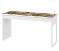 Ochronna podkładka na biurko z IKEA MICKE RÓŻOWE HEKSAGONY