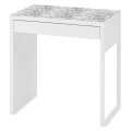 Antypoślizgowa mata ochronna na biurko ikea micke SZARA MONSTERA