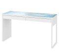 Ochronna MATA podkładka na biurko z IKEA MICKE niebieski marmurek