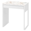 ELEGANCKA mata ochronna na biurko z IKEA MICKE RÓŻ ZŁOTO