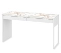 ELEGANCKA mata ochronna na biurko z IKEA MICKE RÓŻ ZŁOTO