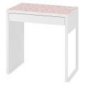 Ochronna podkładka na biurko z IKEA MICKE PUDROWY RÓŻ WZORY
