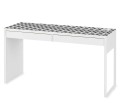 Mata ochronna na biurko ikea micke do biura CZARNO BIAŁA SIATKA