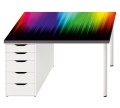 Ochronna podkładka na biurko IKEA MICKE KOLOROWE ŚWIATŁA
