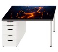 Antypoślizgowa podkładka na biurko ikea micke ABSTRAKCJA OGIEŃ