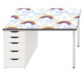 Ochronna podkładka na biurko IKEA MICKE DLA DZIECI TĘCZA