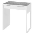 Ochronna podkładka na biurko z IKEA MICKE betonowe kwadraty