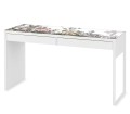 Ochronna MATA na biurko z IKEA MICKE PASTELOWE KWIATY ŁĄKA
