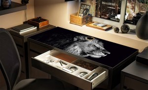 Podkładka antypoślizgowa na biurko ikea micke KRÓL LEW