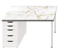 MATA podkładka na biurko ikea micke GOLD MARBLE MARMUR