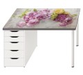 PODKŁADKA ochronna na biurko ikea micke do biura kwiaty beton
