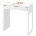 Ochronna MATA na biurko z IKEA MICKE dla dzieci miś i królik