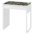 Antypoślizgowa mata na biurko ikea micke TROPIKALNE KWIATY LIŚCIE