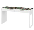 Antypoślizgowa mata na biurko ikea micke TROPIKALNE KWIATY LIŚCIE