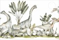 Antypoślizgowa podkładka mata na biurko z IKEA MICKE DINOZAURY DINO