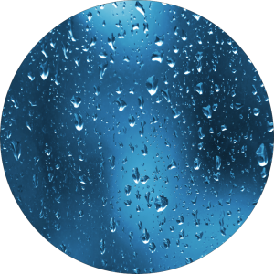 MATA POD KRZESŁO OCHRONNA okrągła KROPLE WODY