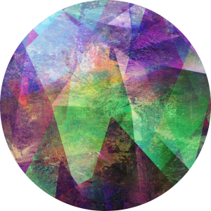 OCHRONNA PODKŁADKA OKRĄGŁA MATA PODŁOGOWA abstrakcyjne trójkąty