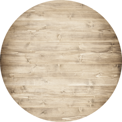 OKRĄGŁA MATA PODŁOGOWA POD KRZESŁO JASNE DREWNO DESKI