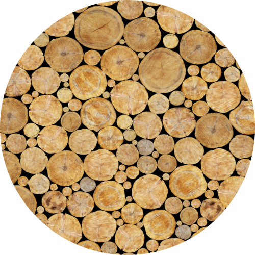 MATA POD FOTEL KRZESŁO DO BIURA OCHRONNA OKRĄGŁA DREWNO PIEŃ