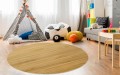 MATA PODKŁADKA POD KRZESŁO OCHRONNA okrągła NATURALNE DREWNO