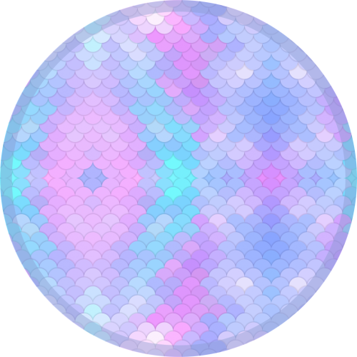 PODŁOGOWA PODKŁADKA POD KRZESŁO FOTEL OKRĄGŁA TĘCZOWE ŁUSKI