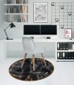 ANTYPOŚLIZGOWA PODKŁADKA POD FOTEL OKRĄGŁA BLACK MARBLE