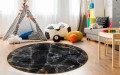 ANTYPOŚLIZGOWA PODKŁADKA POD FOTEL OKRĄGŁA BLACK MARBLE