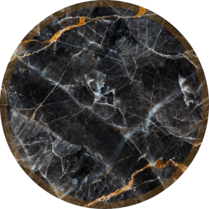 ANTYPOŚLIZGOWA PODKŁADKA POD FOTEL OKRĄGŁA BLACK MARBLE