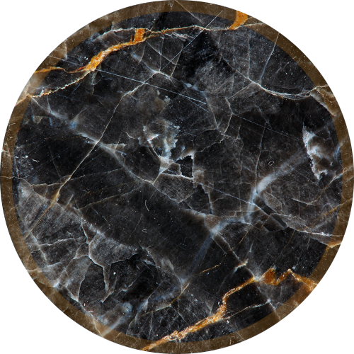 ANTYPOŚLIZGOWA PODKŁADKA POD FOTEL OKRĄGŁA BLACK MARBLE