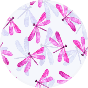 ANTYPOŚLIZGOWA OKRĄGŁA PODKŁADKA POD FOTEL RÓŻOWE WAŻKI