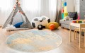 ANTYPOŚLIZGOWA OKRĄGŁA PODKŁADKA POD FOTEL DO BIURA MODERN ZŁOTO