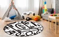 ANTYPOŚLIZGOWA OKRĄGŁA MATA POD FOTEL DLA CHŁOPCA DROGA