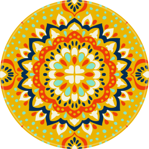 OCHRONNA PODKŁADKA NA TARAS OKRĄGŁA MANDALA WZÓR