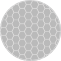 ANTYPOŚLIZGOWA MATA POD KRZESŁO OKRĄGŁA SZARE HEKSAGONY
