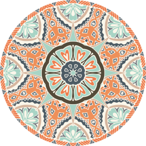 TARASOWA OCHRONNA MATA OKRĄGŁA TRADYCYJNA MANDALA