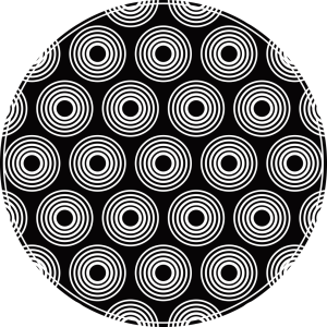 BIUROWA OCHRONNA MATA OKRĄGŁA POD FOTEL CZARNA HIPNOZA