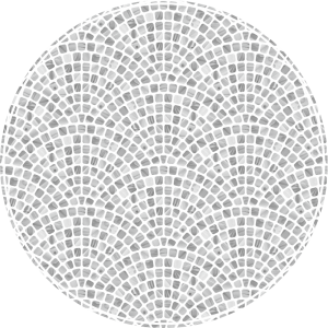 OCHRONNA MATA OKRĄGŁA POD FOTEL DELIKATNA MOZAIKA