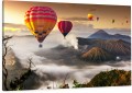 Obraz góry Bromo balony wzgórza na płótnie canvas 