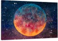 Obraz na płótnie canvas księżyc kosmos OBRAZ jak olejny