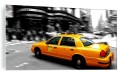 OBRAZ ZE SZKŁA HARTOWANEGO SZKLANY NEW YORK TAXI ULICA