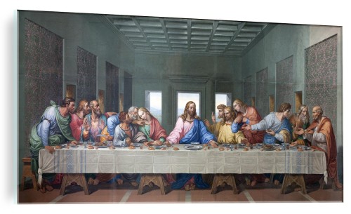 OBRAZ SZKLANY RELIGIJNY OSTATNIA WIECZERZA