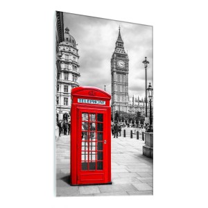 NOWOCZESNY OBRAZ SZKLANY na ścianę Londyn ulica BIG BEN