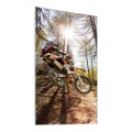 OBRAZ SZKLANY ŚCIENNY Enduro motocross sport