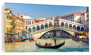 FOTO OBRAZ SZKLANY ŚCIENNY WENECJA GONDOLE