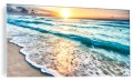 FOTO OBRAZ SZKLANY ŚCIENNY ZACHÓD SŁOŃCA NA PLAŻY