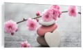 FOTO OBRAZ SZKLANY ŚCIENNY ZEN KWIATY WIŚNI