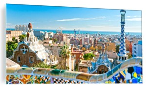 FOTO OBRAZ SZKLANY ŚCIENNY Architektura miasto Barcelona