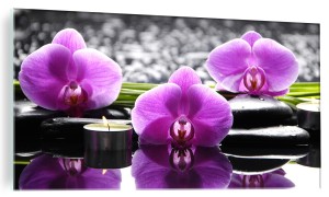 NOWOCZESNY FOTO OBRAZ SZKLANY STORCZYK KAMIENIE SPA