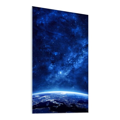 FOTO OBRAZ NA SZKLE DO SYPIALNI KOSMOS ZIEMIA GWIAZDY