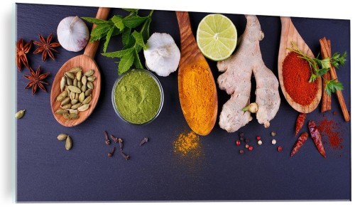 FOTO OBRAZ NA SZKLE SZKLANY DO KUCHNI PRZYPRAWY 